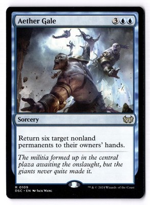 Aether Gale NM* Duskmourn Commander ENGLISH 0109 mtg -UnltdCards