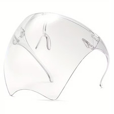 Maschera Viso Trasparente 3d Durevole Scudo Riutilizzabile Plastica Trasparente Sopra Occhi Bocca
