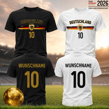 Deutschland T-Shirt Trikot mit Wunsch Name Ki...