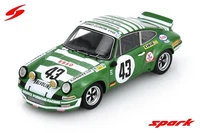 Spark S9784 1:43 Porsche Carrera RSR 2.8 Nr.43 Le Mans 1973 Modellauto GrüN