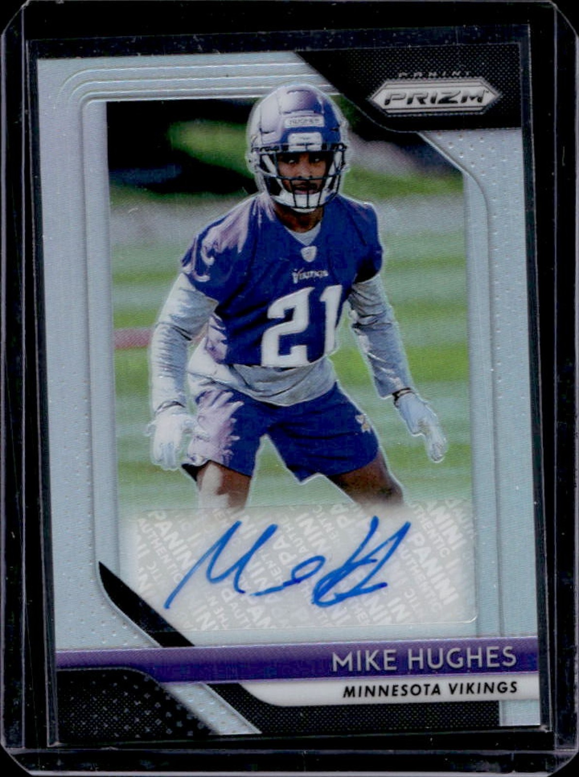 Mike Hughes Panini Prizm Rookie Autographs #MHU Silver