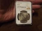 1924 S PEACE DOLLAR NGC GRADED MS61 GREAT LOOKING COIN FROM ESTATE SALE KEY DATE