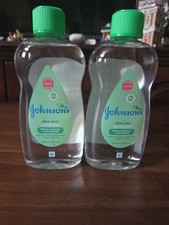 Lot Of 2 Johnson's Aloe Vera Baby Oil, 16.9 oz 500ml 
