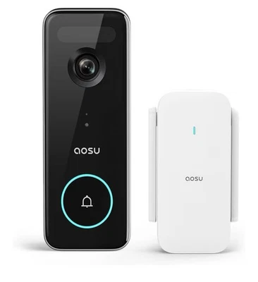 AOSU Doorbell Camera Wireless, 5MP Ultra HD, Support Local Storage, 2.4/5 GHz WiFi...