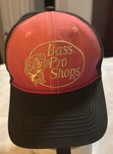 Bass Pro Shops Trucker Cap Hat Pink / Grey Youth Adjustable Snapback Embroider