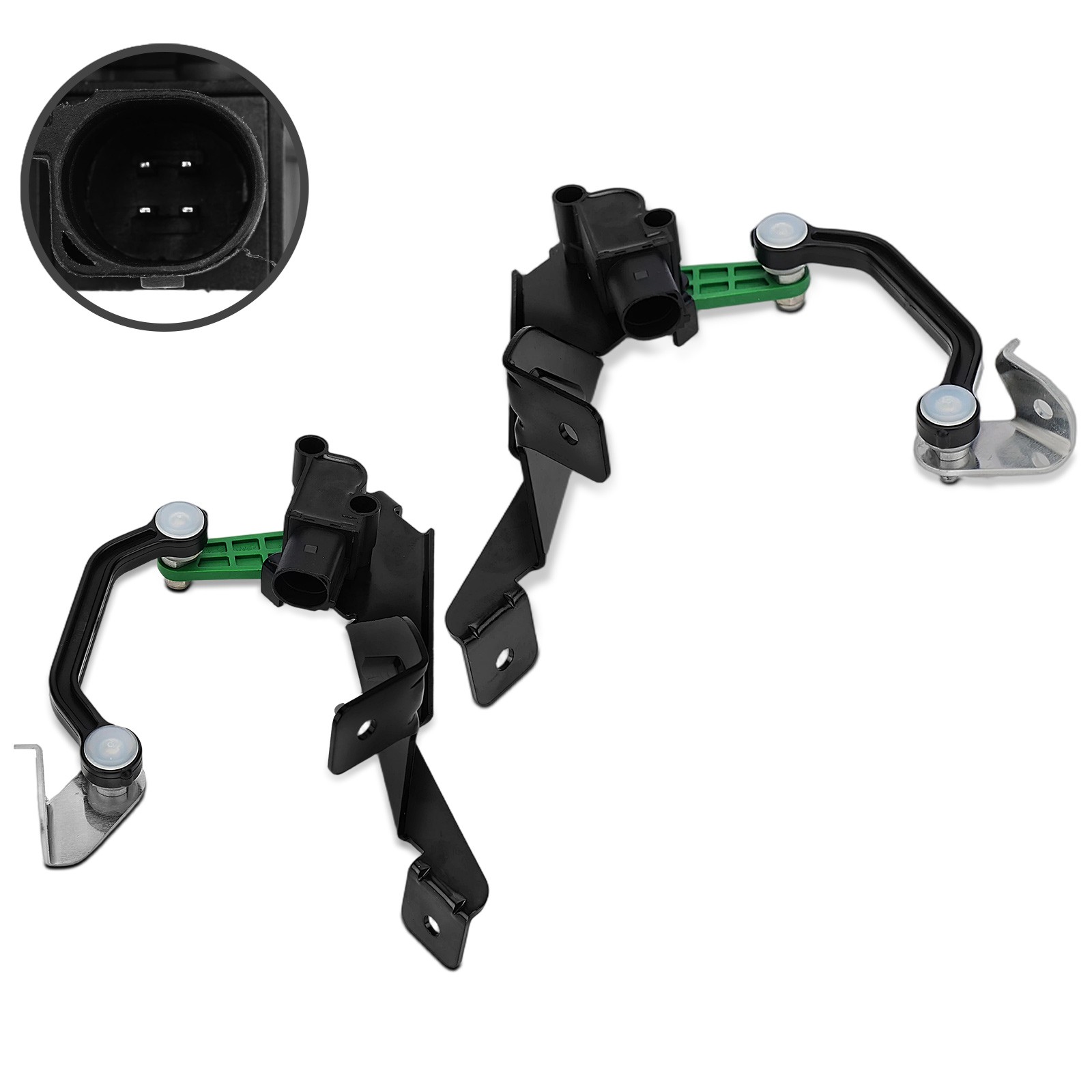 2Pcs Rear Left & Right Height Level Sensor Assy for Audi R8 2008-2012 2014-2015