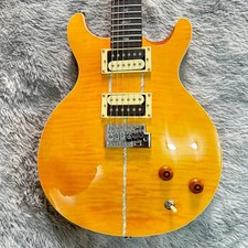 PRS Yellow electric guitar HH pickup silver hardware rosewood fingerboard