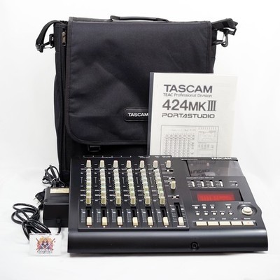 TASCAM 424 MKIII 4-Track Portastudio Cassette Tape Recorder Tested