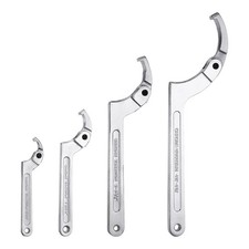 4 Pcs Adjustable Spanner Wrench Set C Spanner Hook Tool Nut Shock, Square Head