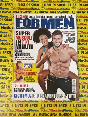 Rivista FOR MEN magazine n°153 nov. 2015 MARCO MADDALONI MARIANNA RODRIGUEZ(AM1)