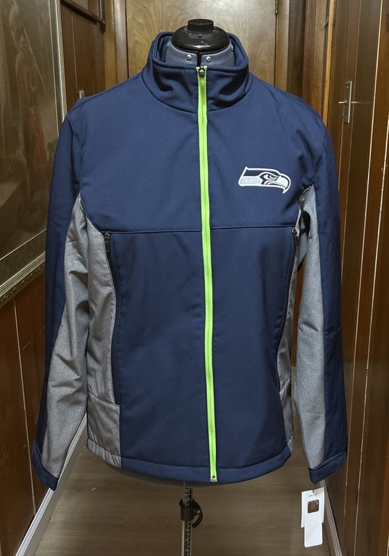 Seattle Seahawks Women’s Jacket Coat Medium NFL  NWTS Superbowl Blue Football