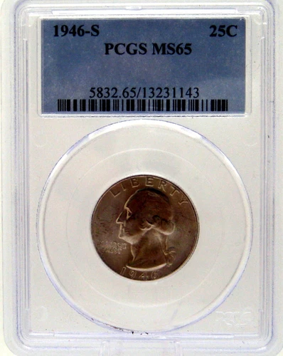 1946-S 25C Washington Quarter Dollar PCGS MS65---- --5969CDA-1-