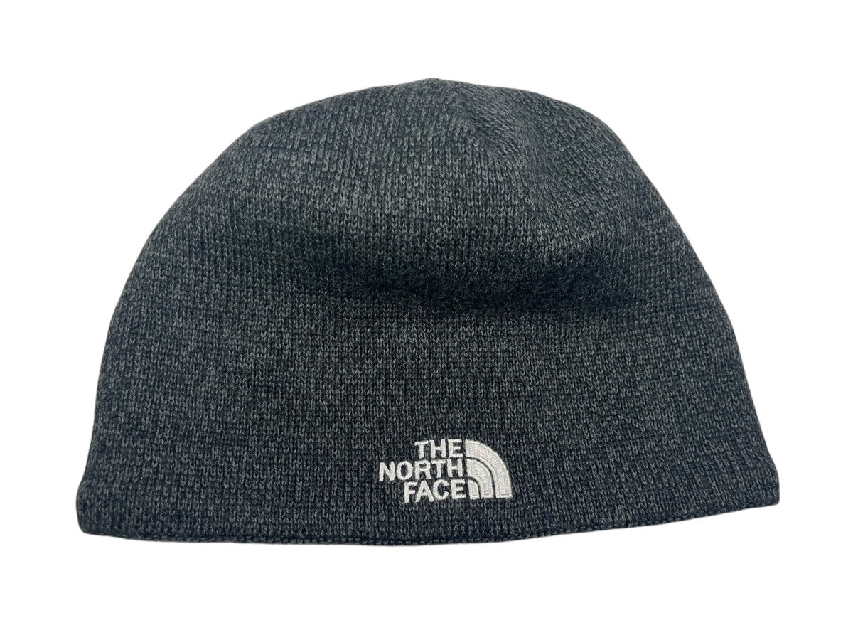 THE NORTH FACE Gray Warm WOOL-BLEND WINTER BEANIE Ski Hike  display picture 3