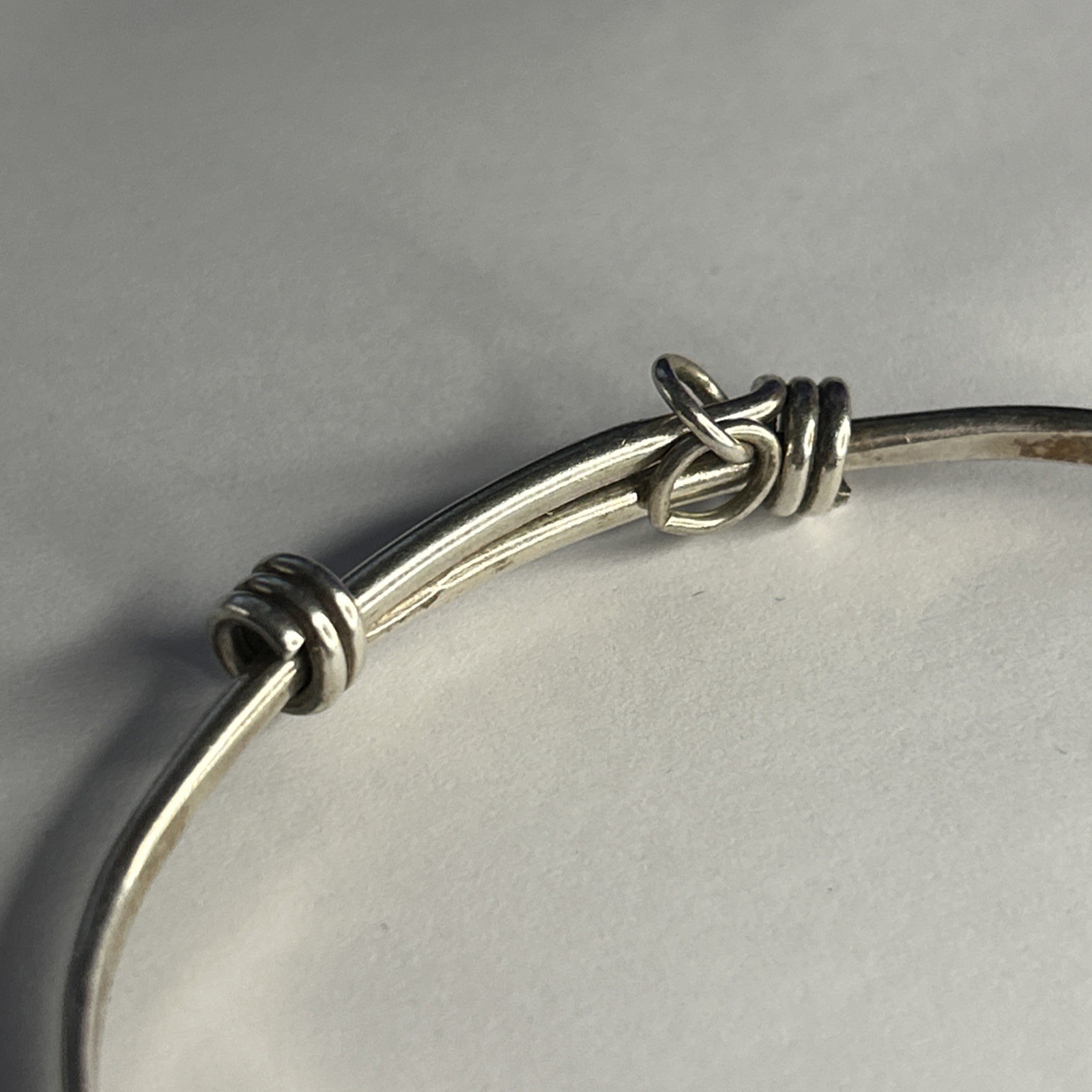 Elan Solid .925 Sterling Silver Expandable Bangle… - image 4