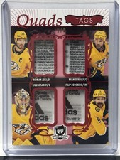 2023/24 The Cup Quad Tags 1of2 Nashville Josi/Saros/O’Rilley/Forsberg. #C4-OJFS