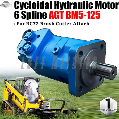 #ad AGT BM5 125 Cycloidal Hydraulic Motor 6 Spline For RC72 Brush Cutter Attach NEW $279.00