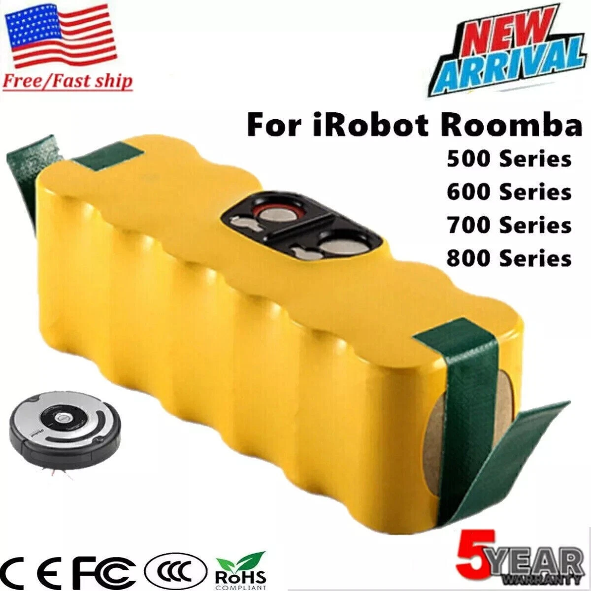 Vhbw Set Di 2 Spazzole Rotonde (Lamellari + Setole) Compatibili Con IRobot Roomba 530, 531, 532 - Ricambio Per Spazzola A Rullo, Rimuove Polvere E Peli - 4