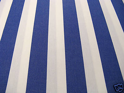 Markisenstoff Meterware blau weiß gestreift Blockstreifen blau