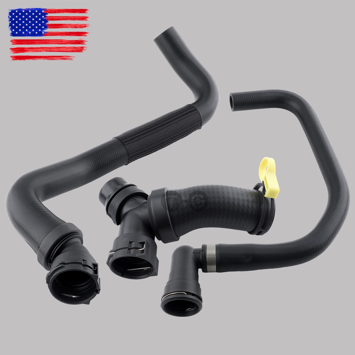 Hono Tです Upper Radiator Coolant T-Connector Hose w/ Lower Degaus For