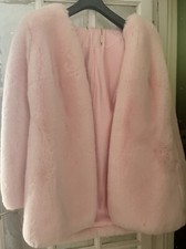 Luxurious, Beautiful Baby Pink House Of Cb Faux Fur Jacket