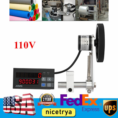 110v Electronic Digital Length Meter Counter Length Measuring Tool Suit For Wire