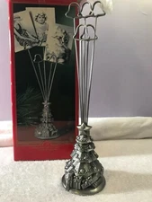 Christmas tree Photo Holder Metal decorated tree five bell shaped holders  CH271