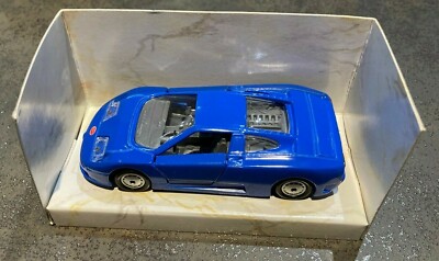 Maisto Superior Motorized Bugatti EB110 Blue, Friction Motor