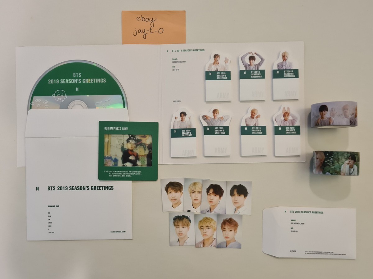 BTS 2019 Seasons Greetings Full Set (All Original Inclusions