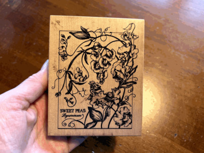Rubber Stamp PSX K- 2580 SWEET PEAS Sweet Pea Plant Flower Botanical ...