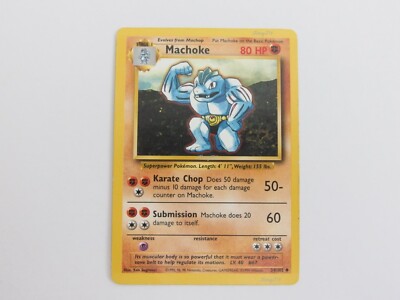 pokemon card machoke Pokemon Card Machoke Lv.28 No.067 Old Back NM-EX Japanese r918 main image 1