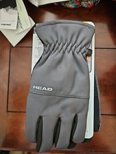 Head Men's Waterproof Hybrid Plush Lined Gloves Gray Small NWT