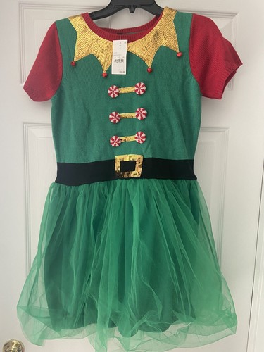 Ugly Christmas Sweater Dress Elf 