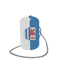 Dog Tag Flag Immendingen Dog Tag Aluminium 30 x 50mm