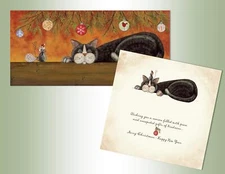 Lux Press Lpg Greetings Boxed Christmas Cards Of Cat And Mouse | "gifts Of Kindn