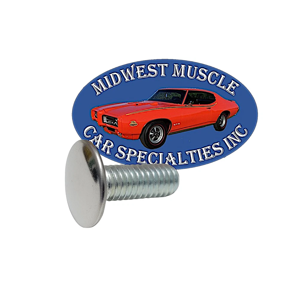 Pan Head Stainless Steel Capped Bumper Bolts 3/8" x1" For Dodge Chrysler 6pc B77 - Image 3 of 4