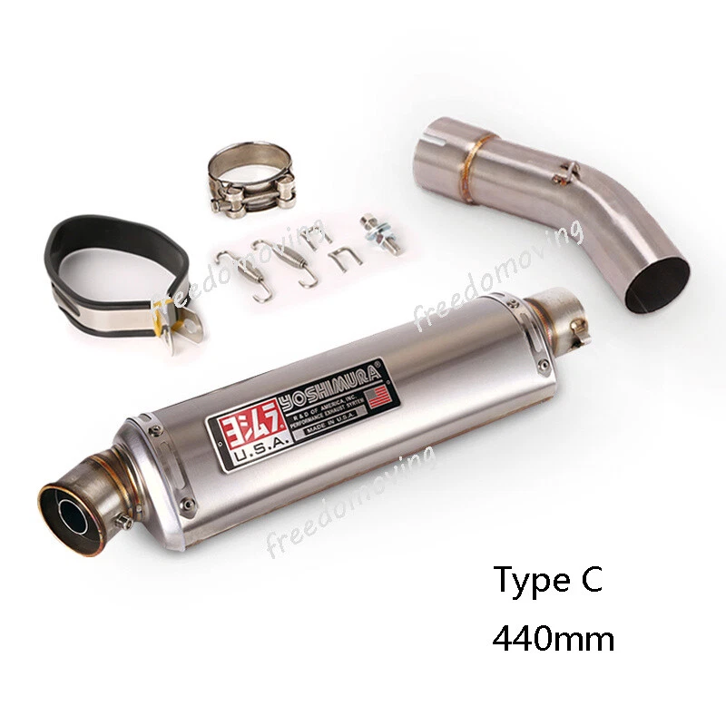 For Suzuki SV650 2003-2015 Mid Exhaust Link Pipe Slip On 51mm Muffler Silencer - Image 4 of 4