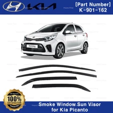 Smoke Window Sun Visor Rain Deflector K-901-162 for Kia Picanto Morning 2017+