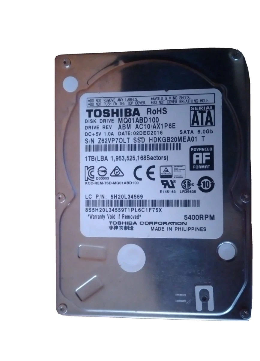 Toshiba mq01abd100v hotsell