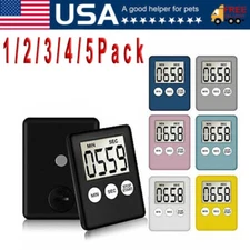Large LCD Digital Kitchen Cooking Timer Count-Down Up Clock Loud Alarm Magnetic
