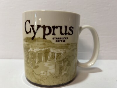 2012 STARBUCKS Coffee Mug CYPRUS Icon 16 oz Discontinued