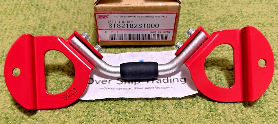 Subaru Genuine Legacy Impreza WRX S4 Forester STi Battery Holder Red OEM JDM Foto 2 de 4