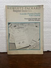 Hewlett-Packers Laser jet Printer Family Font Catalog Book