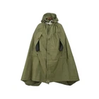Genuine Romanian Army Poncho Olive Green Canvas Lavvu Foul Weather Shelter Tarp