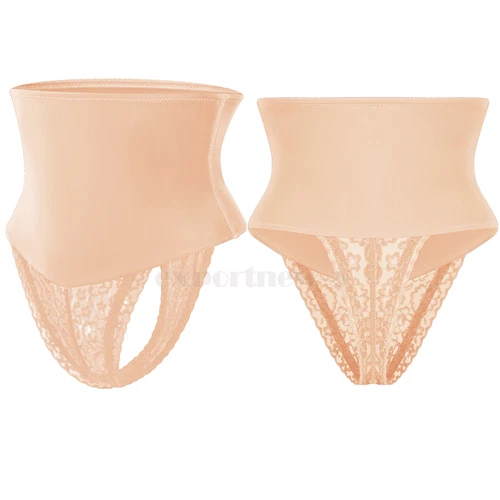 Women Tummy Control Body Shaper Trainer High-Waist Thong Panty Boned Shapewear - Picture 14 of 21