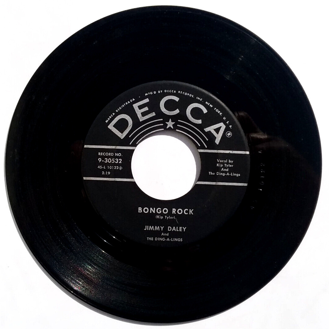 JIM DALEY & THE DING-A-LINGS – Bongo Rock / Hole in the Wall - 45 Decca 9-30532