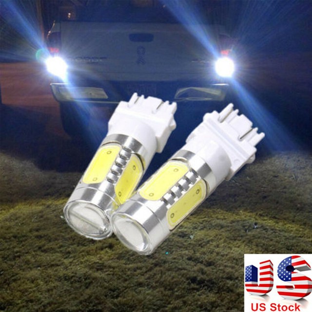 Front Turn Signal Lights 3157 LED White Bulbs For 2005-2015 Toyota
