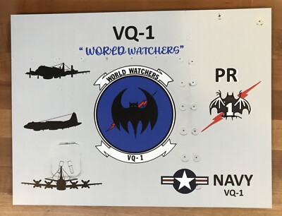 VQ-1 WORLD WATCHERS EP-3E ARIES FLEET AIR RECONNAISSANCE SQUADRON 1 12''x16'' SIGN