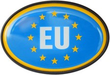 Europa EU Flagge Schild Relief Emblem HR Art. 15855 Kristalldekor Aufkleber