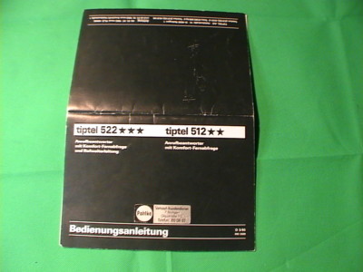 Bedienungsanleitung Tiptel 512 - 522 in deutsch, 56 Seiten, DIN A5