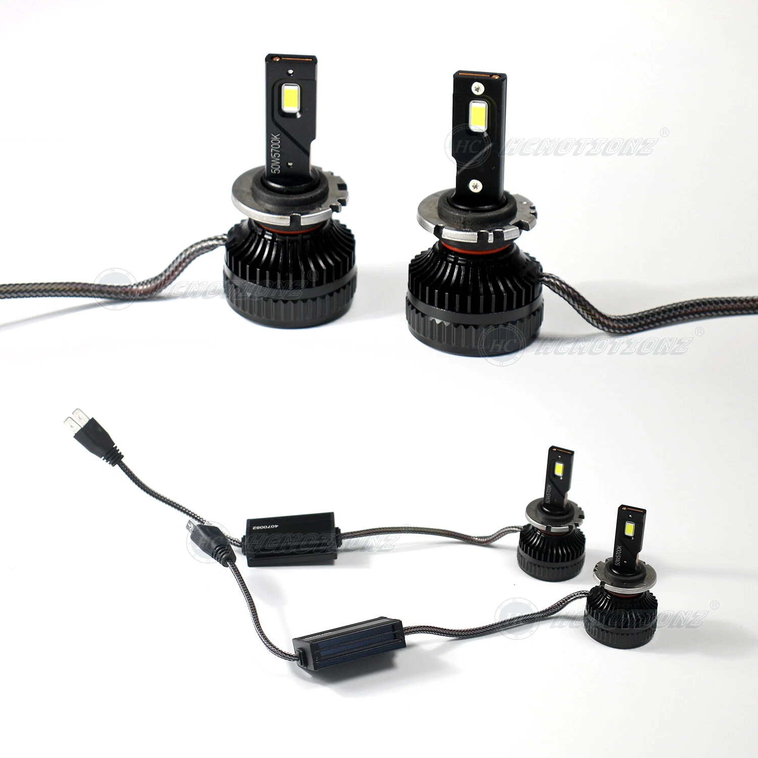 D2S D2C D2R D2H LED Headlight Bulbs 6000K High low beam Super Bright Pair